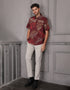 GAVYN R/FIT SHORT SLEEVE SHIRT (MAROON)